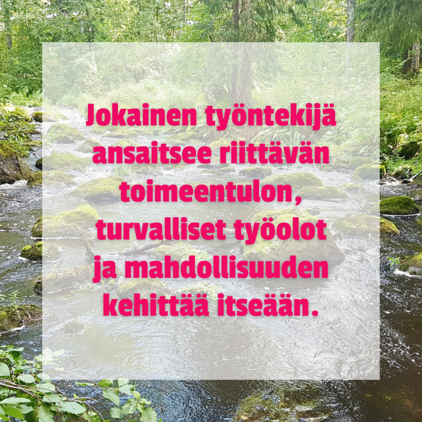 Duunari ansaitsee parempaa